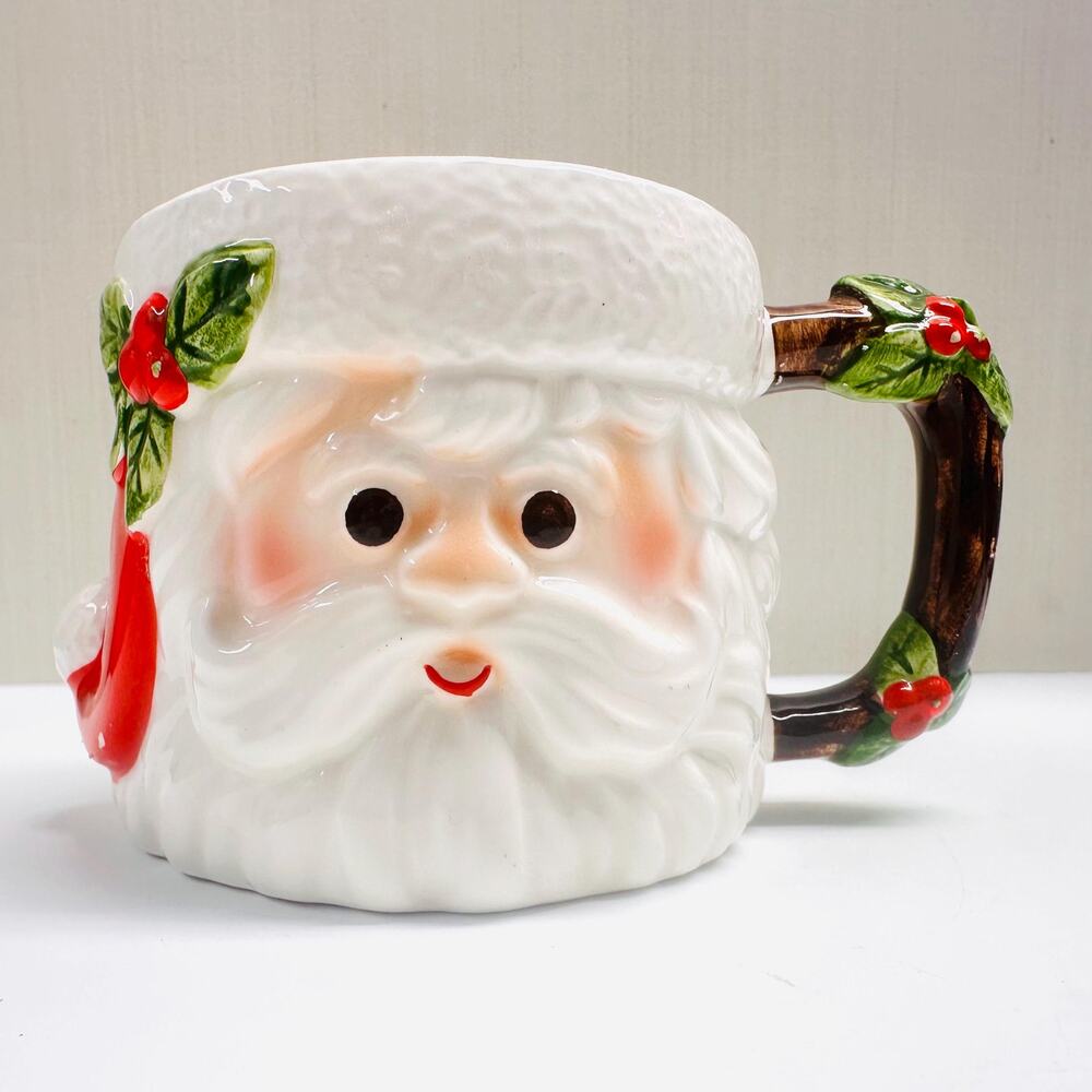 Vintage Fitz and Floyd Saint Nick Santa Claus Coffee Tea Christmas Mug